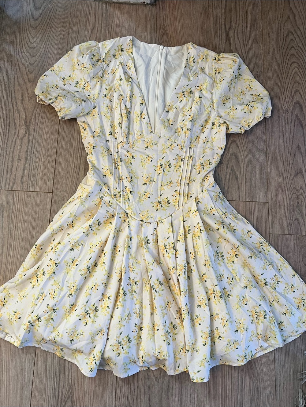 Commense Cream Layered Tulle Dress